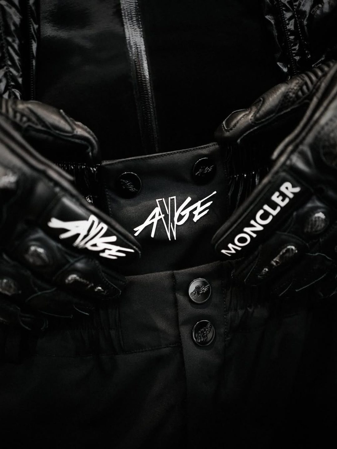 Graphic content. __AWGE and Moncler, seen from a whole new angle. A merging of worlds, with bran