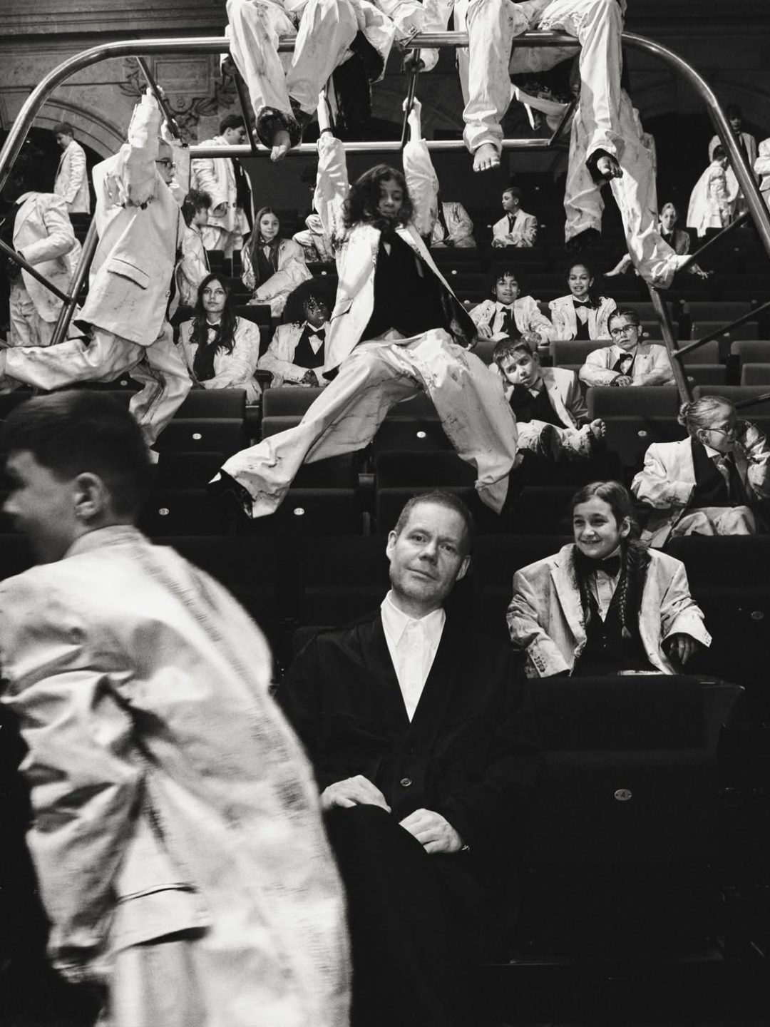 JOY- A short film Throughout the series of images, Max Richter wears looks from our Spring Summe (1)