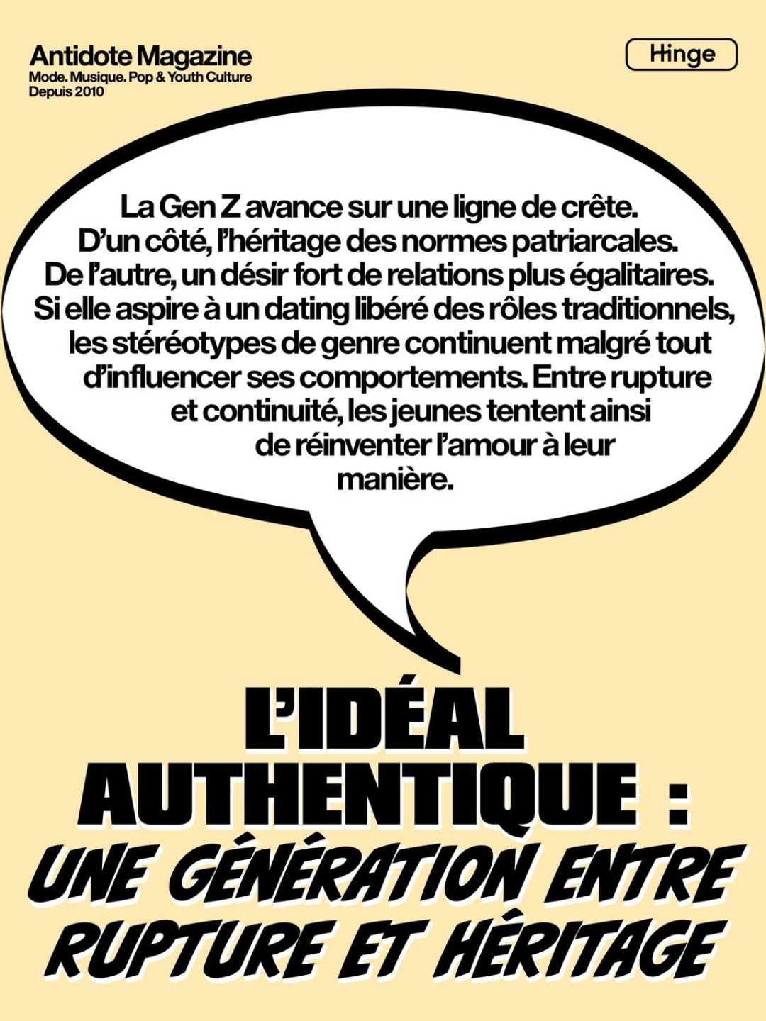 La Gen Z avance sur une ligne de crête. D’un côté, l’héritage des normes patriarcales. De l’autr