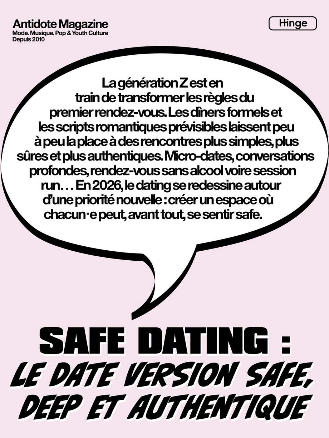 La génération Z est en train de transformer les règles du premier rendez-vous. Les dîners formel