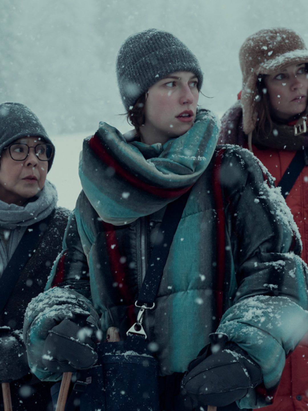 NINE PERFECT STRANGERS - Nine new strangers connected in ways they could never imagine are invited by mysterious guru, Masha Dmitrichenko (Nicole Kidman), to join a transformational wellness retreat in the Austrian Alps. Over the course of a week, she takes them to the brink. Will they make it? Will she? Masha is willing to try anything in the interest of healing everyone involved, including herself. (Disney/Reiner Bajo)
MOLLY DE LEON, KING PRINCESS, ANNIE MURPHY